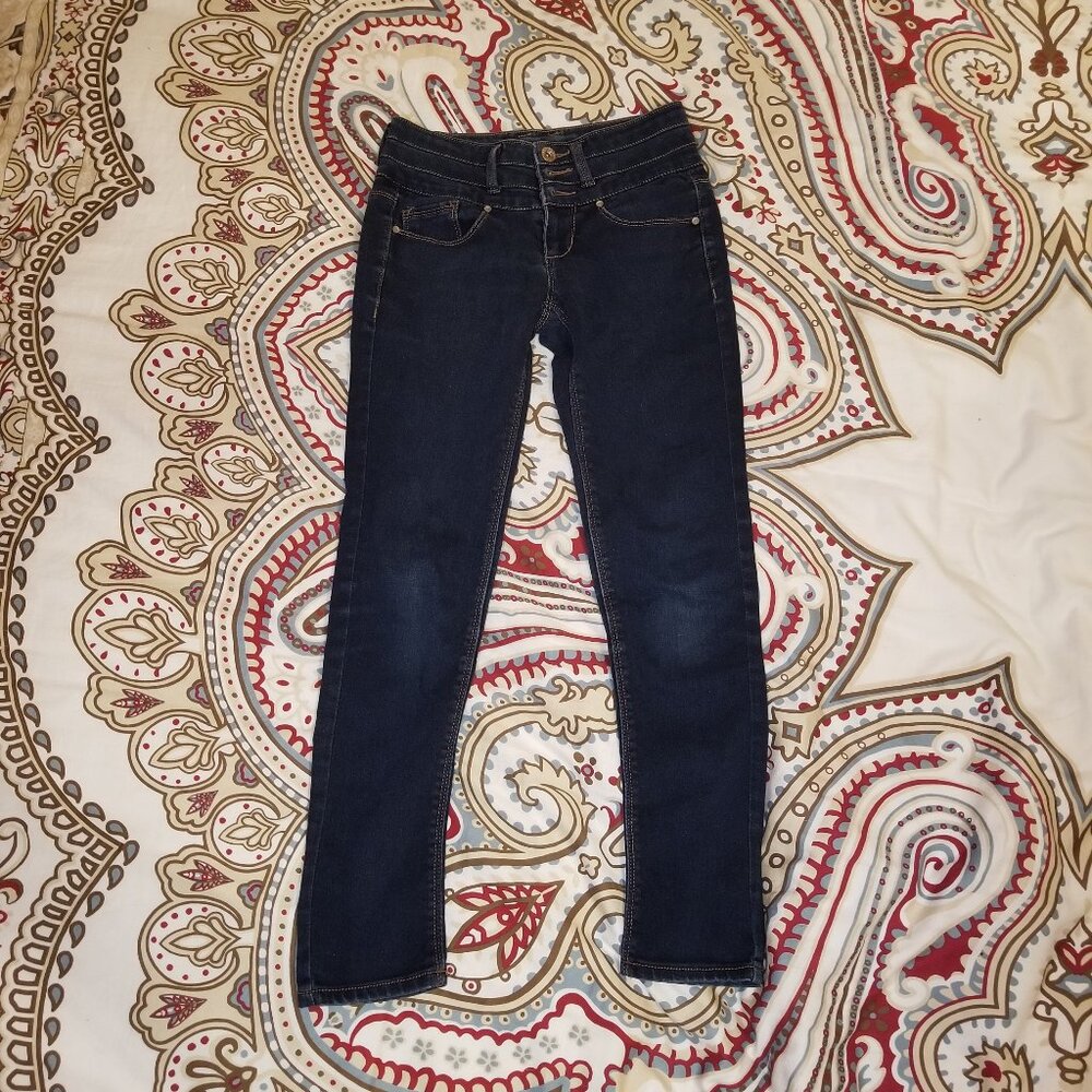 Blue Spice Girl's Jeans 10 Dark Blue Wash Skinny Classic **CLEARANCE**